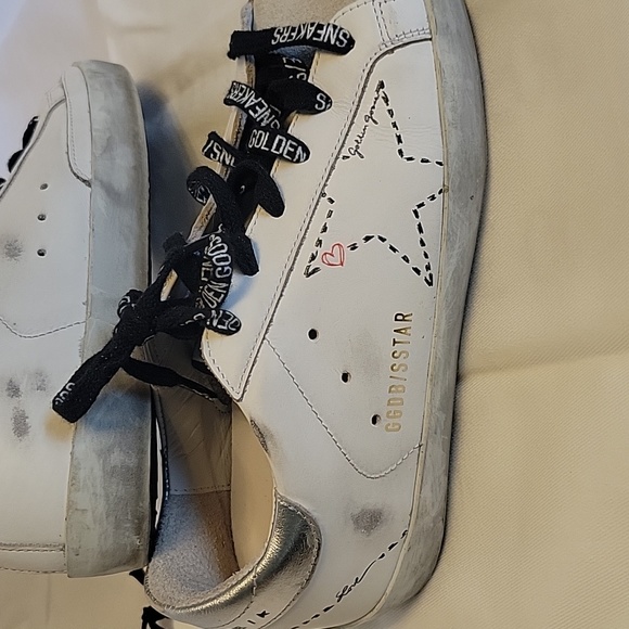 Golden Goose Superstar Distressed Tennis Shoes - Picture 4 of 8